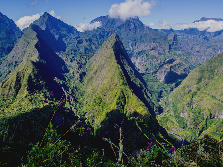 Cirque de Mafate in La Reunion island